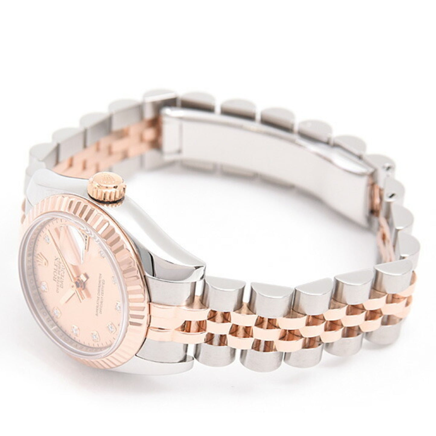 Rolex Watch Ladies Datejust 10P Diamond D Series Automatic Gold Dust Shell Dial SS x PG ROLEX 179171NG