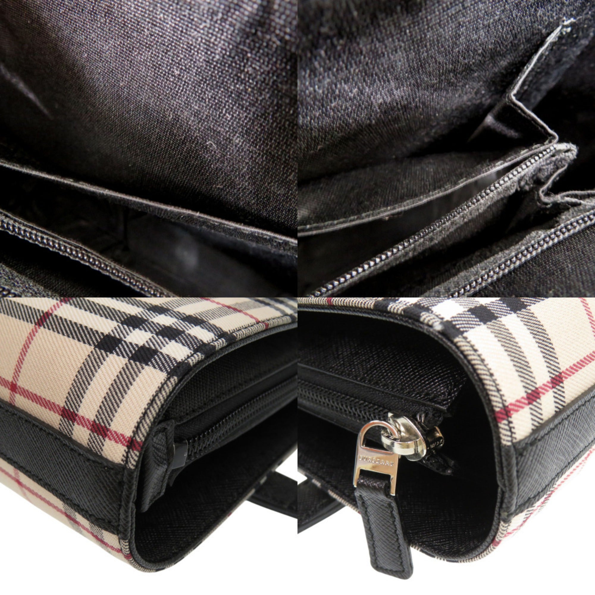 Unused Burberry Nova Check Tote Bag in Beige Nylon Canvas and Leather, 1476BURBERRY — New - Store Return