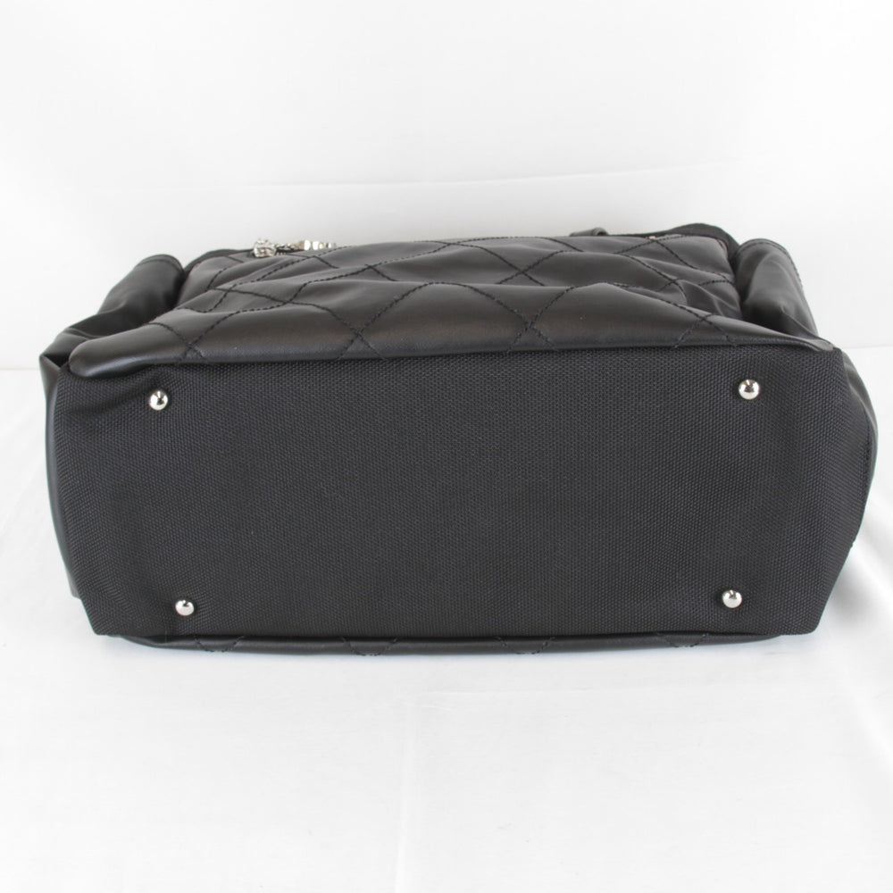 CHANEL A34210 Tote Bag, Canvas, Black, Women's — Like New