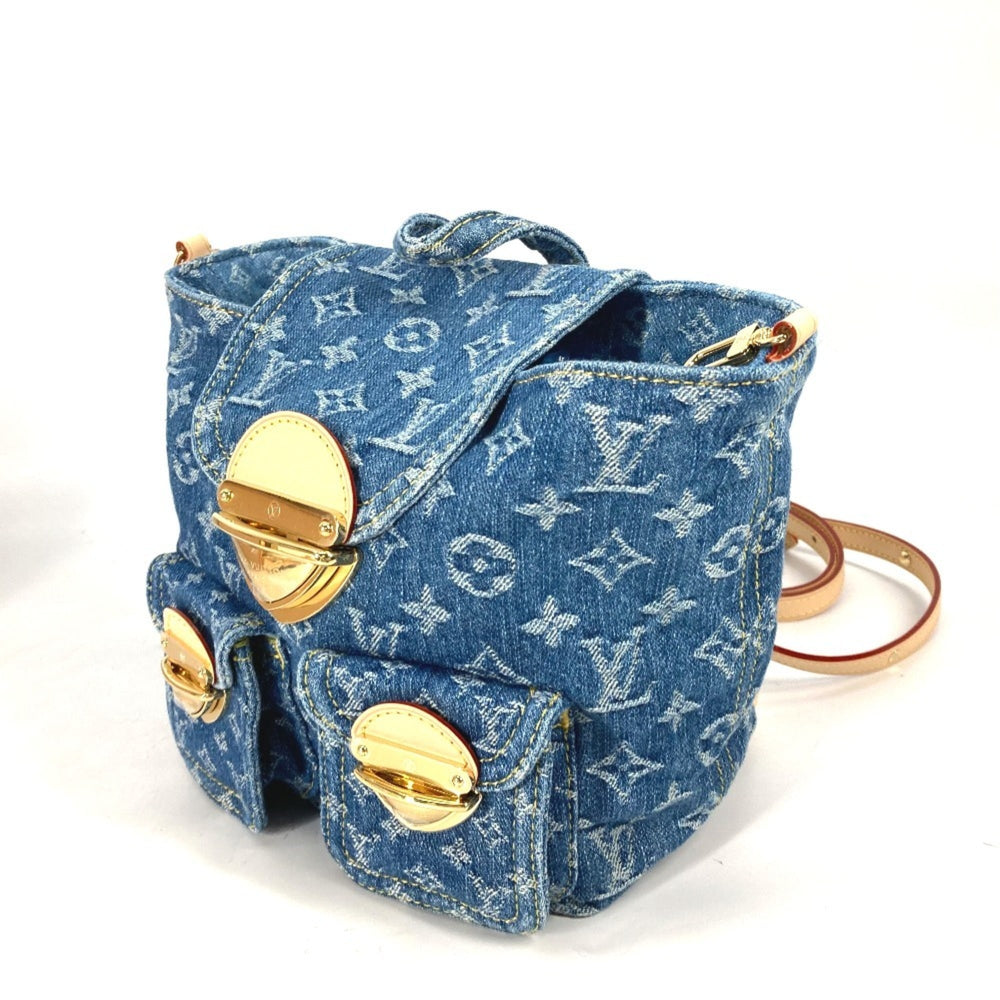 LOUIS VUITTON M46836 New LV Remix Venice Backpack Monogram Denim Women's Blue — New - Store Return