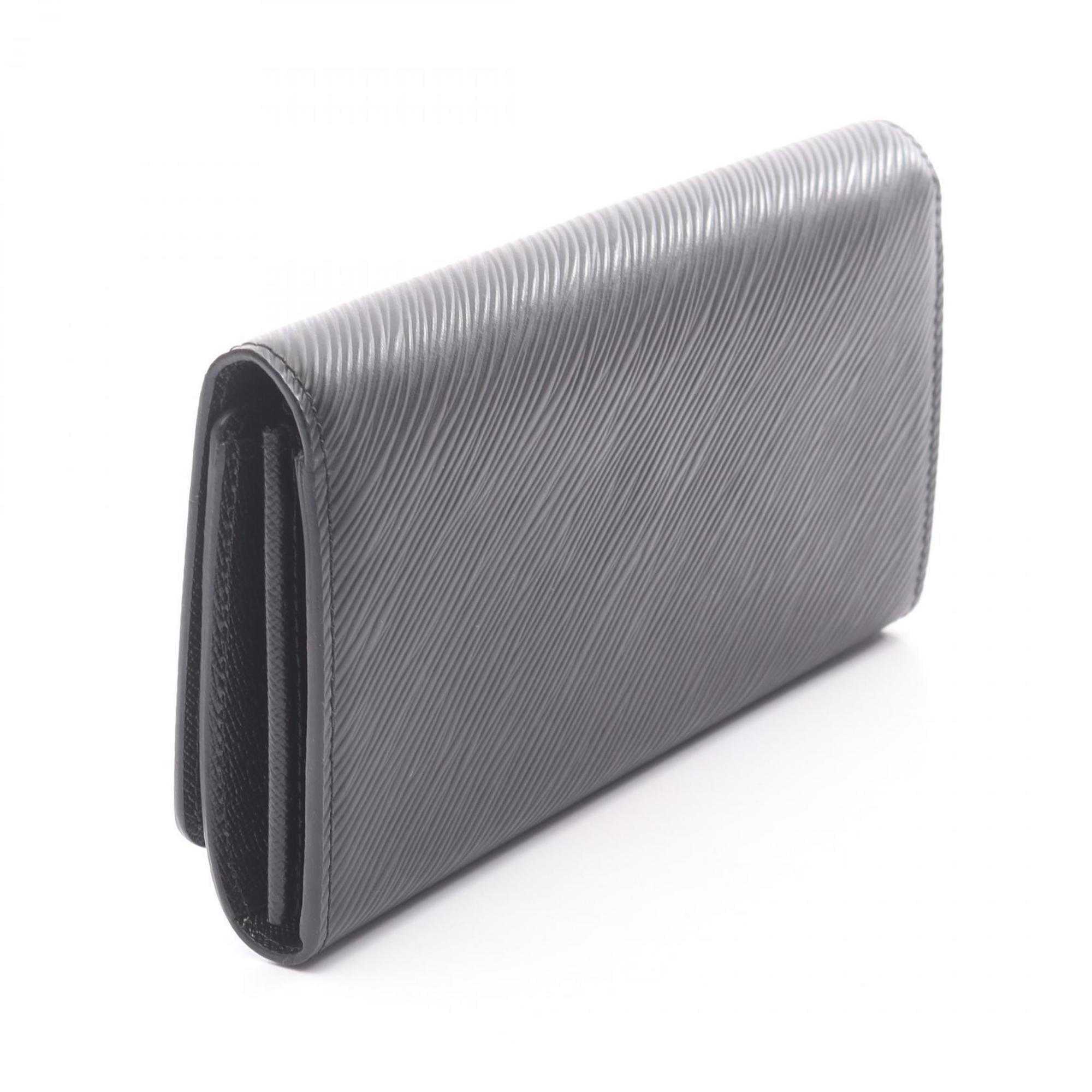 Louis Vuitton Portefeuille Twist Bi-fold Long Wallet in Epi Leather, Black and Multicolor, Women's, M62483