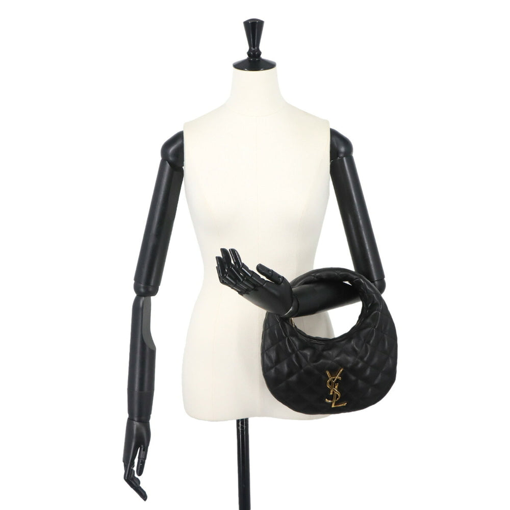 Saint Laurent Icarino Handbag, Leather, Black, 851689, Gold Hardware — New - Store Return