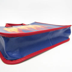 Gucci Children 550763 Girls,Boys PVC,Leather Handbag,Tote Bag Blue,Red Color,Yellow — Like New