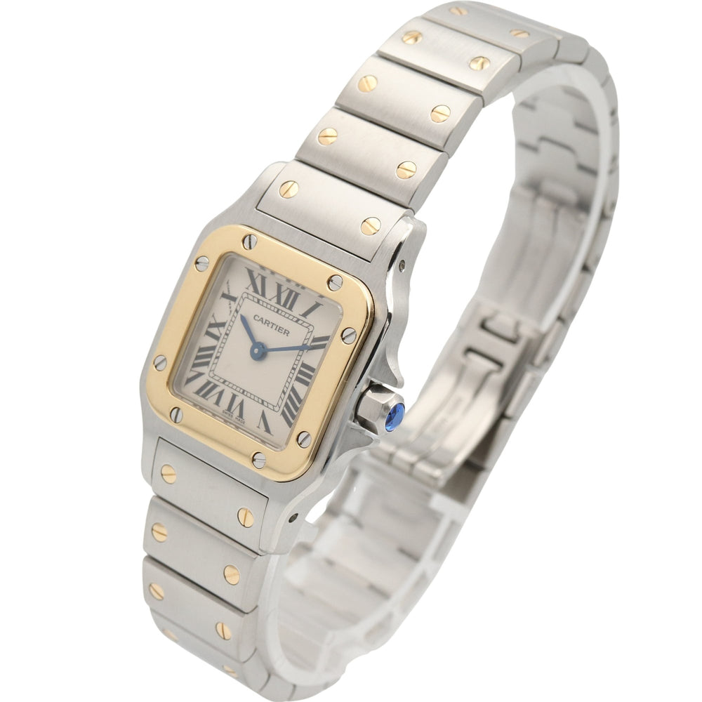 Cartier Santos Galbee SM Watch, Stainless Steel, Ladies, Silver Tone, W20012C4 — Very Good