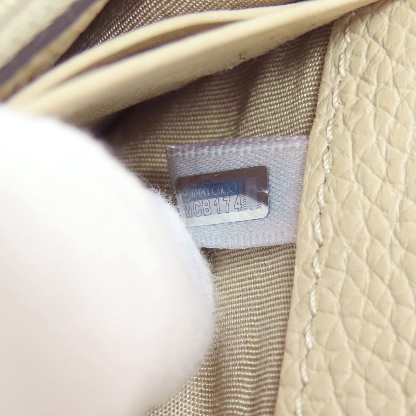 Jimmy Choo Star Motif Long Wallet Leather Women's