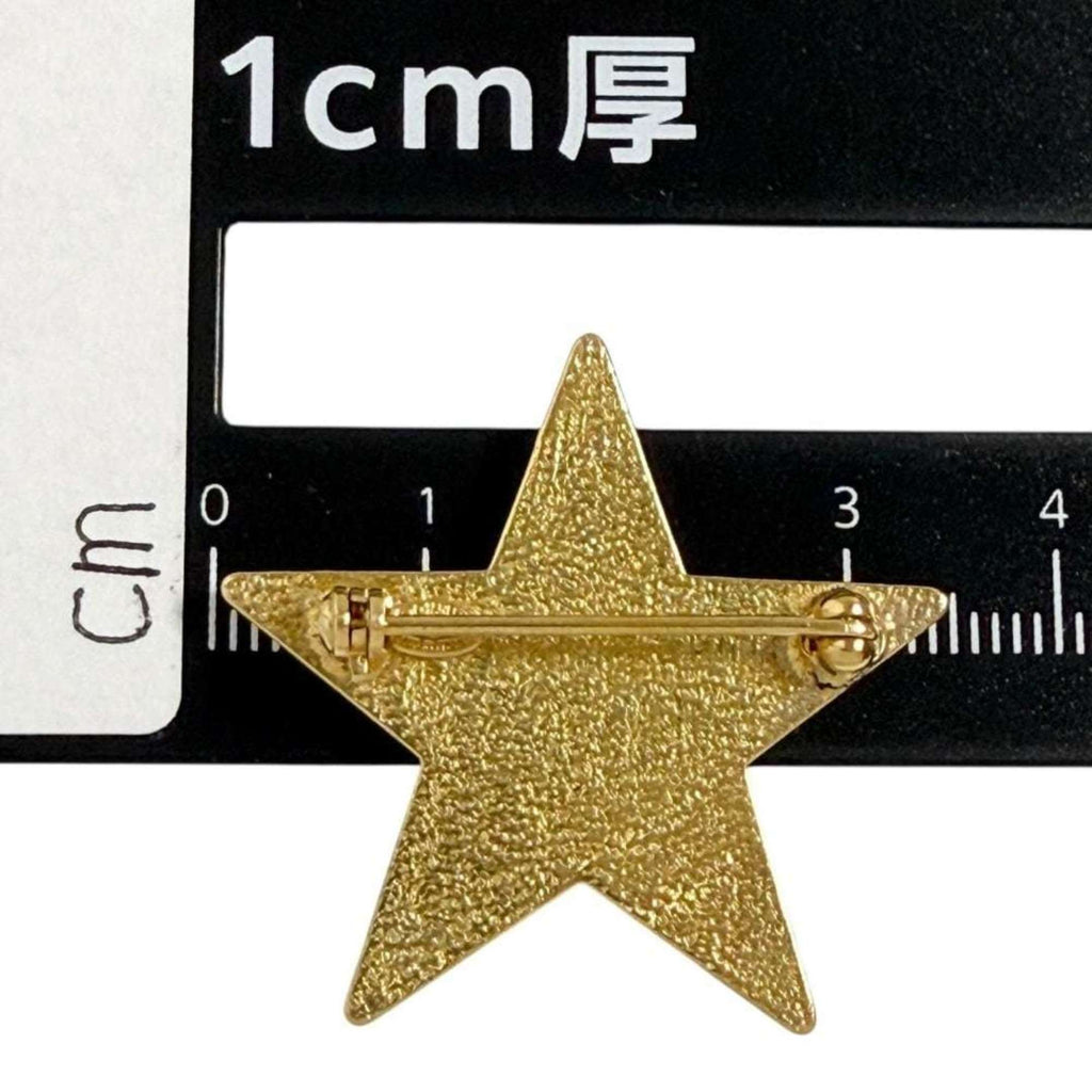 Chanel Women's Coco Mark Pin Brooch Badge Black Star 2001
