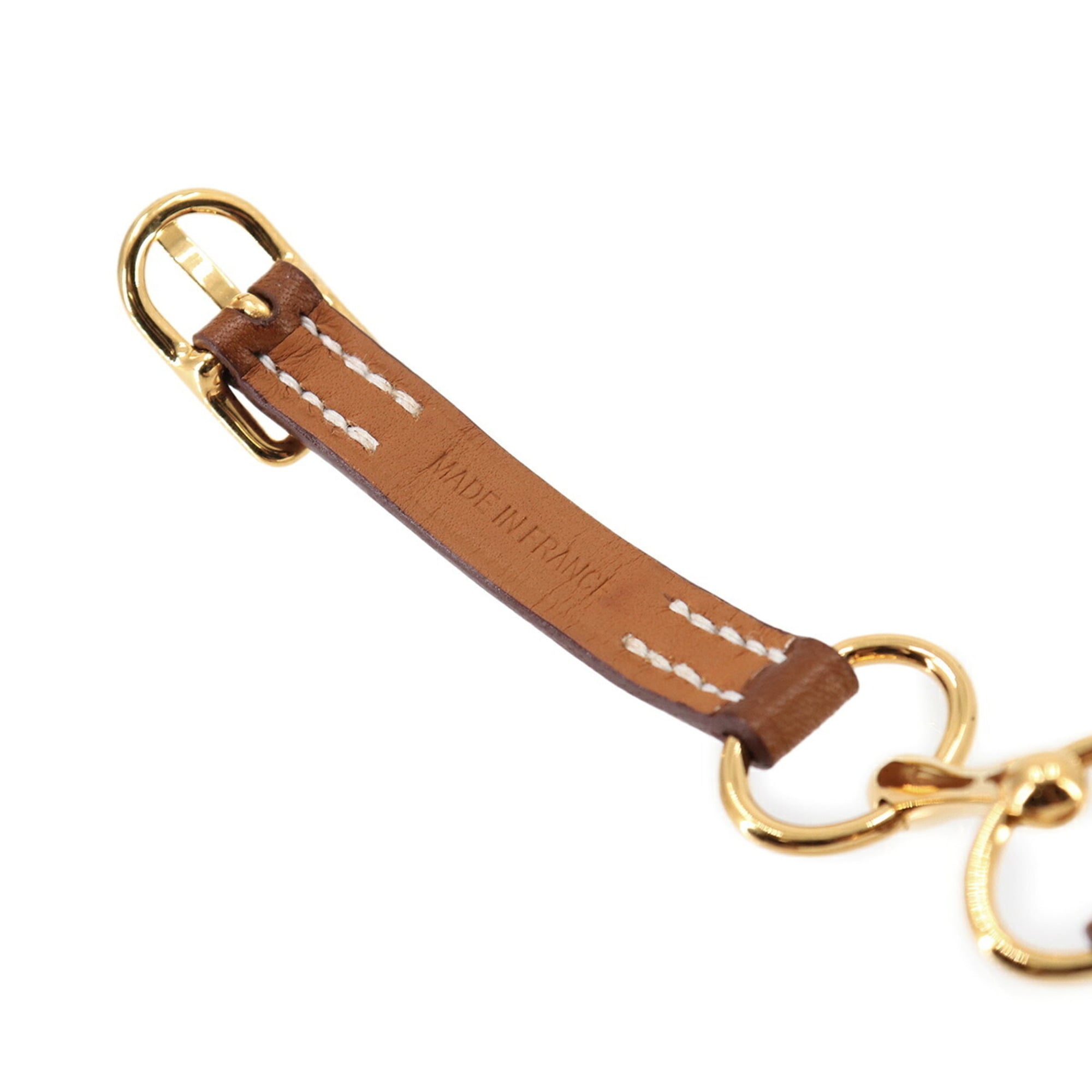 Hermes Triple Tour Bracelet, Leather, Brown, T1 Y Stamp, Gold Hardware — New - Store Return