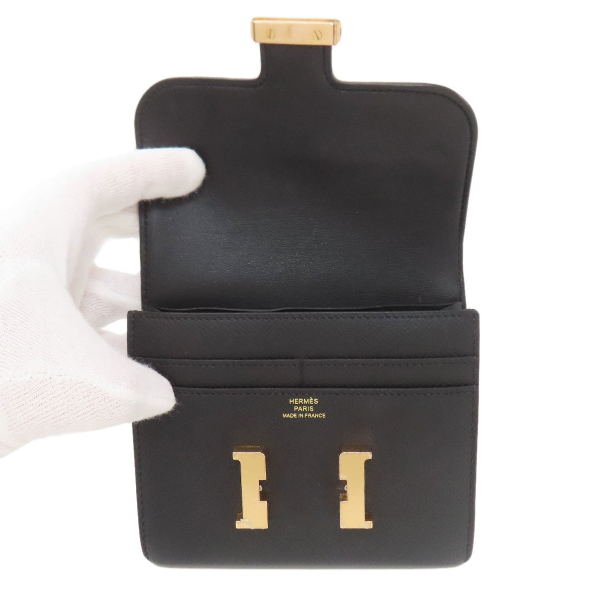 Hermès Constance Compact Gold Hardware Coin Case Epson Women's HERMES