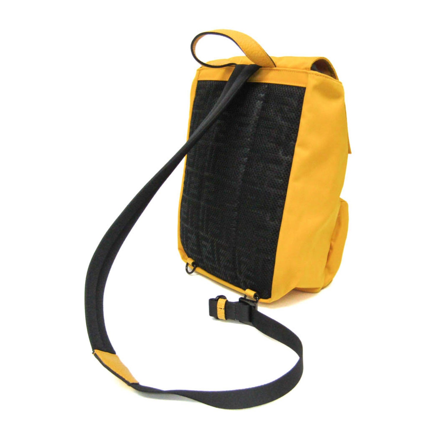 Fendi Fendines 7VZ067 Men,Women Nylon Backpack,Sling Bag Yellow