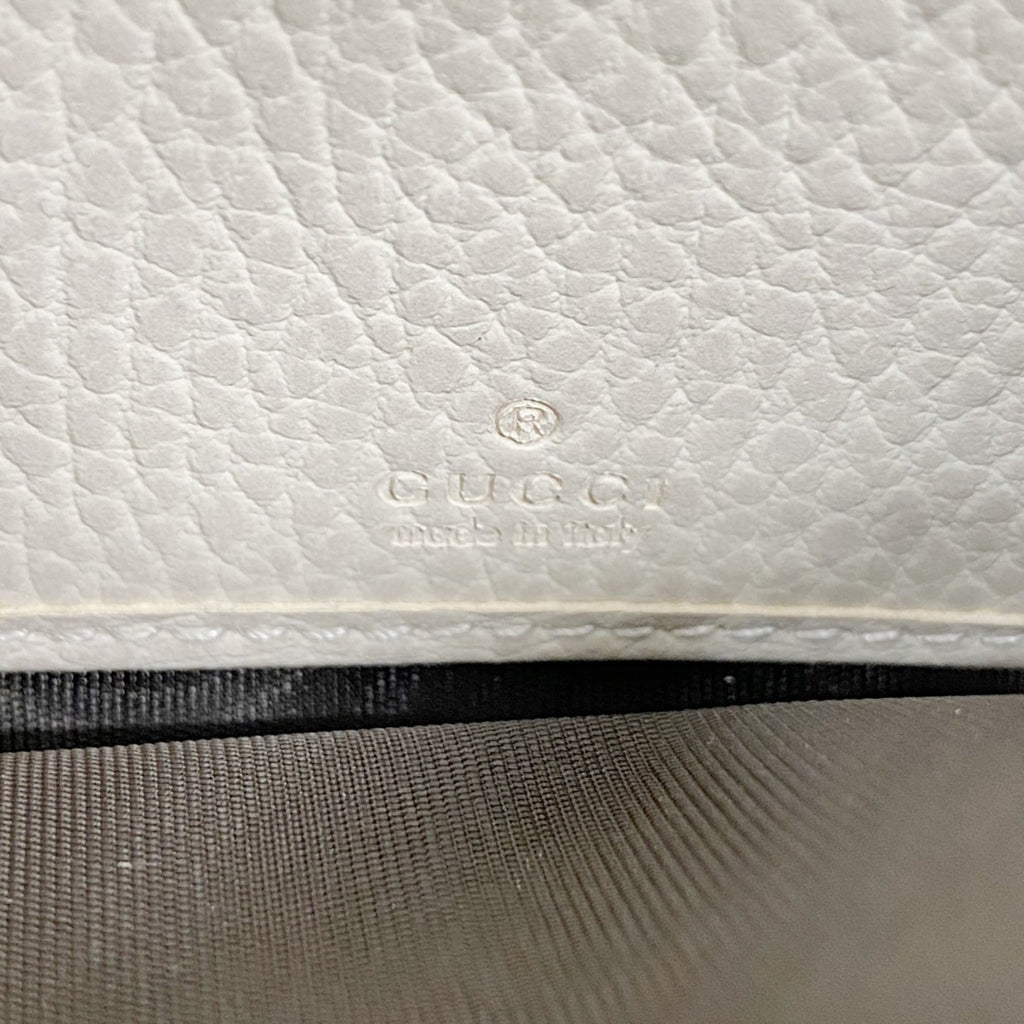Gucci GG Marmont Supreme Long Wallet 456116 Ivory Beige Women's