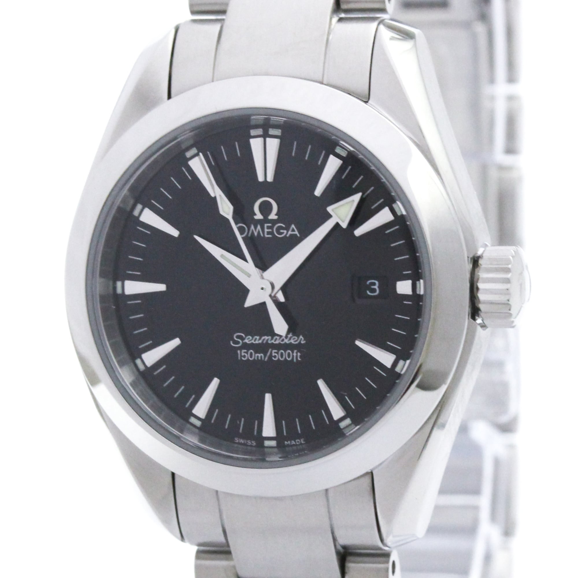 OMEGA Seamaster Aqua Terra Steel Quartz Ladies Watch 2577.50 Polished — Very Good