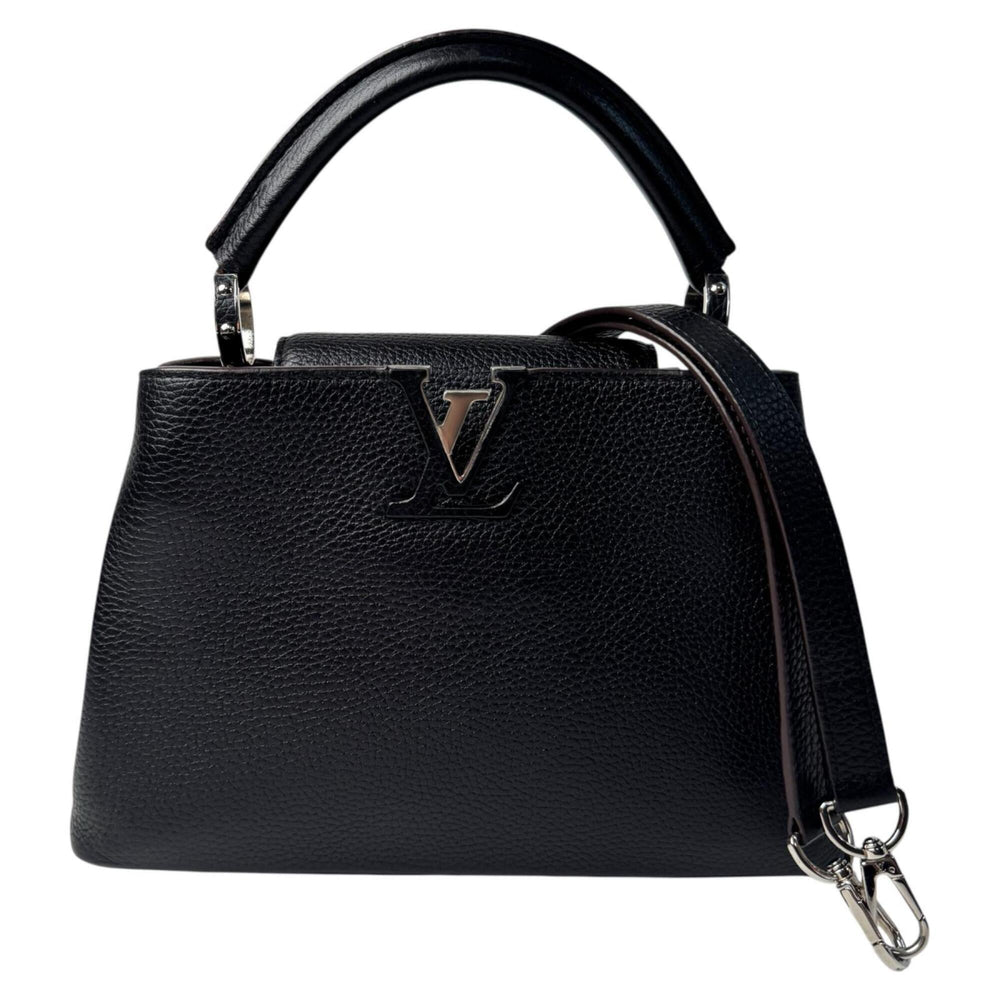 Louis Vuitton Capucines BB M94586 AH2164 2-way Shoulder Bag/Handbag, Black, Crossbody, Women's — Like New