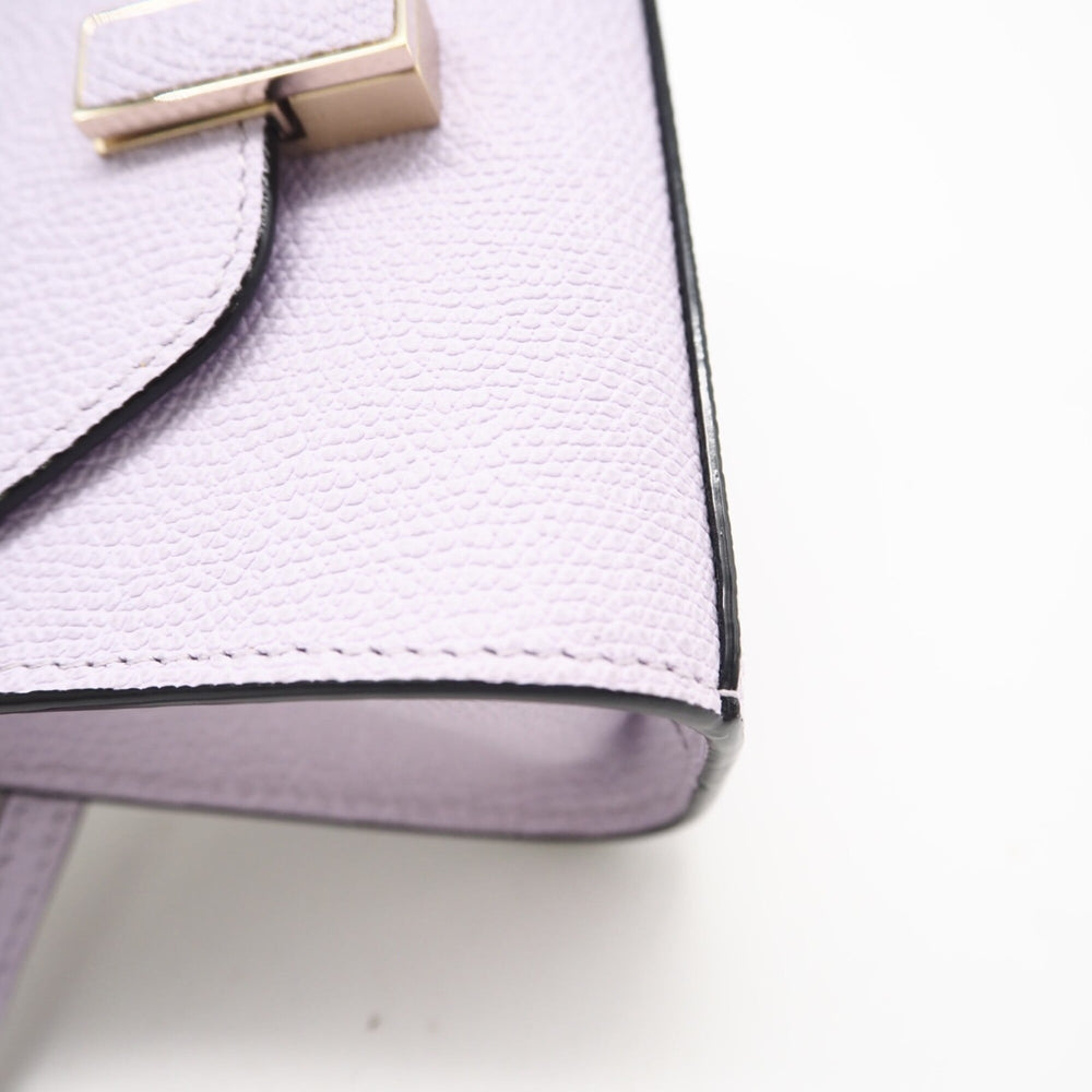 Valextra Iside Belt Mini Bag SGES0061028 Shoulder Purple Calf Leather Women's — New - Store Return