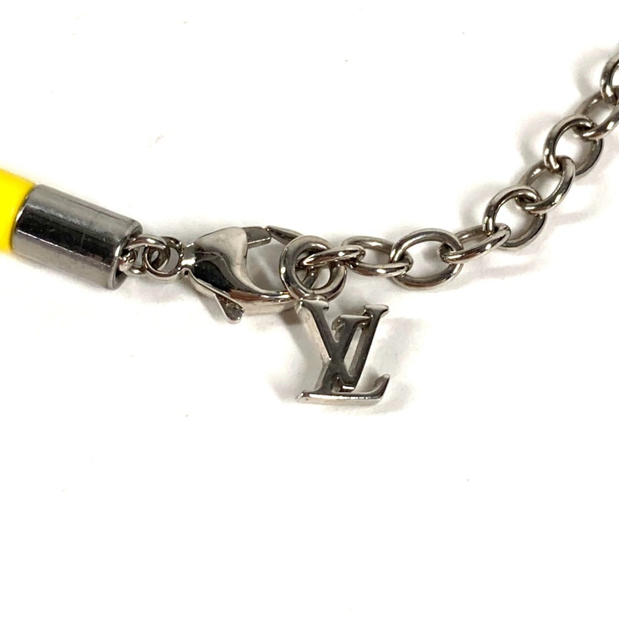 LOUIS VUITTON M00653 Sunrise Chain Bracelet, Metal, Blue, for Men and Women — Like New