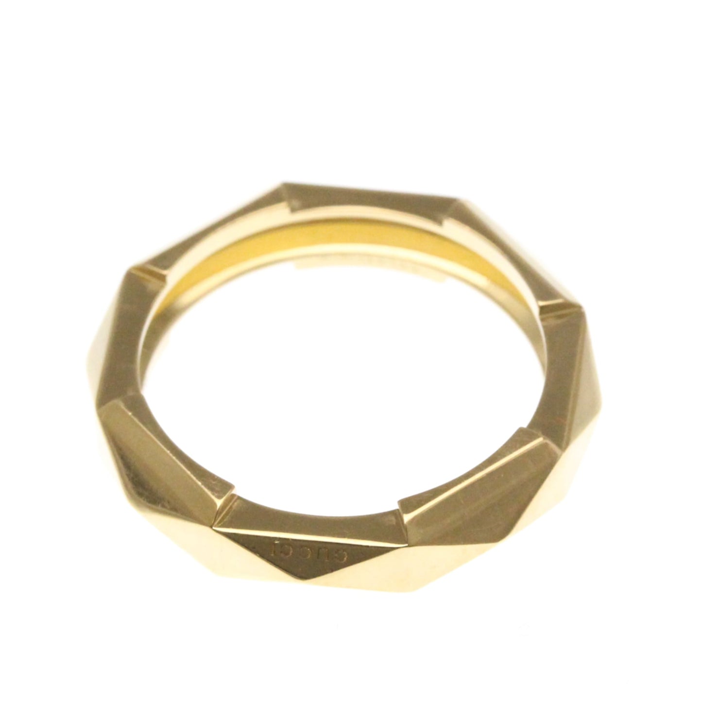 Gucci Studded Ring Yellow Gold (18K) Fashion No Stone Band Ring Gold