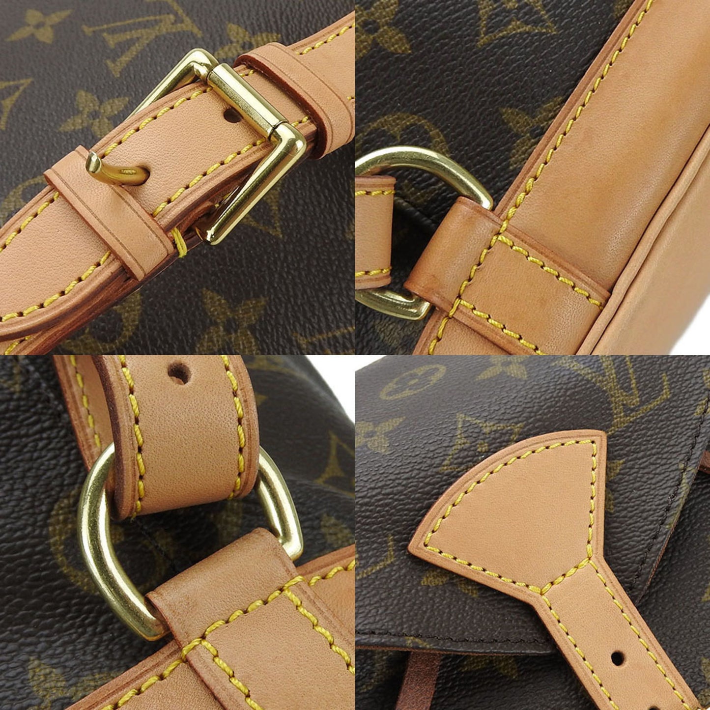 Louis Vuitton Bag Pack Rucksack Montsouris MM M51136 Monogram Leather Women's LV LOUIS VUITTON Back bag
