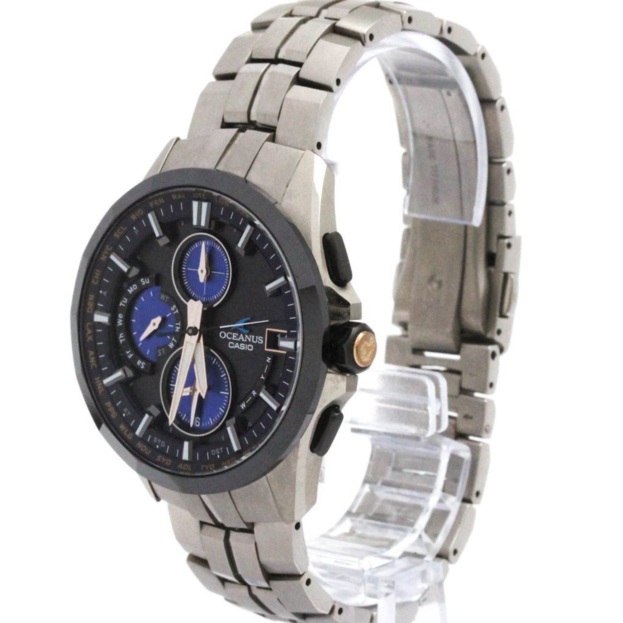 CASIO Oceanus Manta 10th Anniversary LTD Solar Titanium Watch OCW-S3001C-1AJF — Good