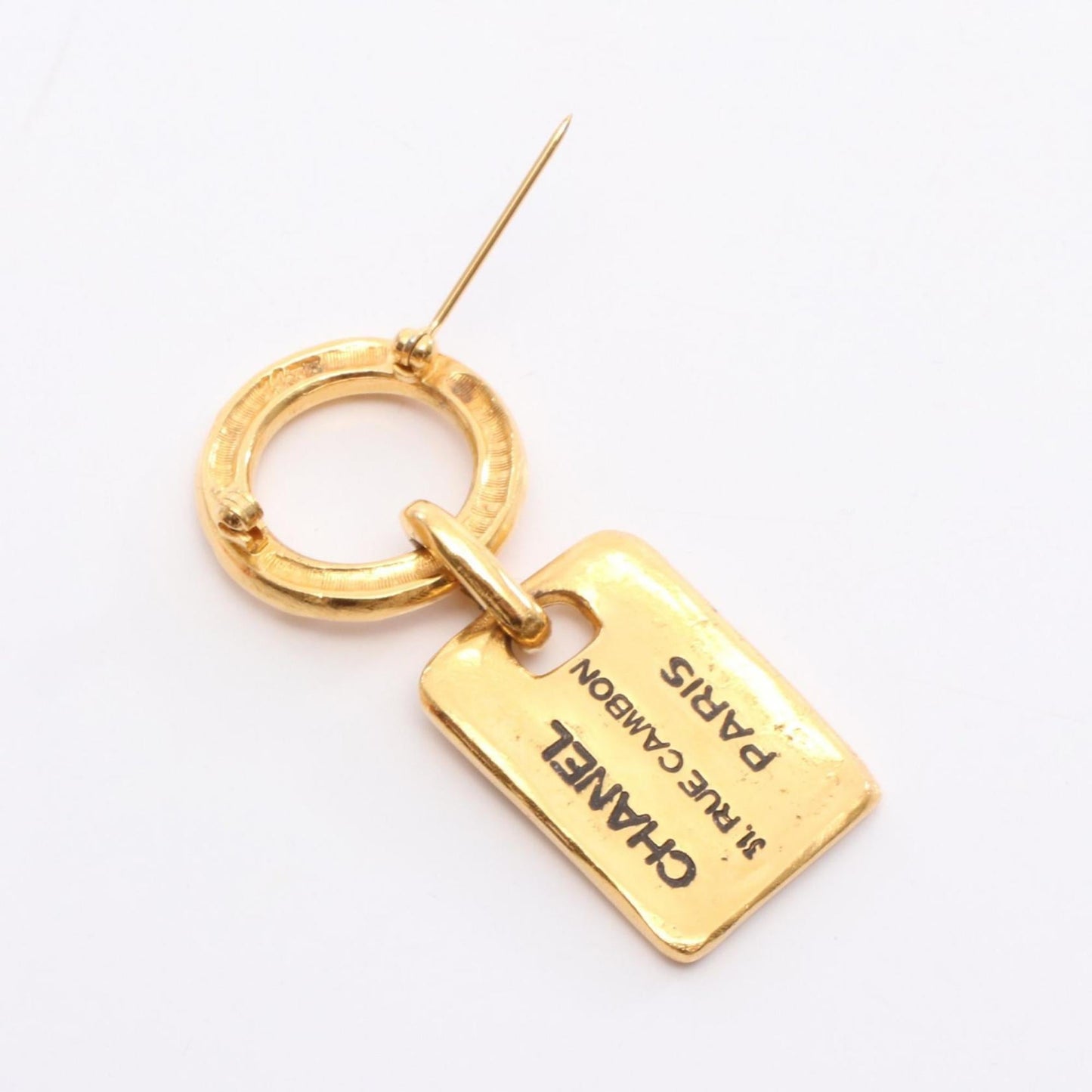 CHANEL Cambon Brooch Accessory GP (Gold Plated) Women's Gold