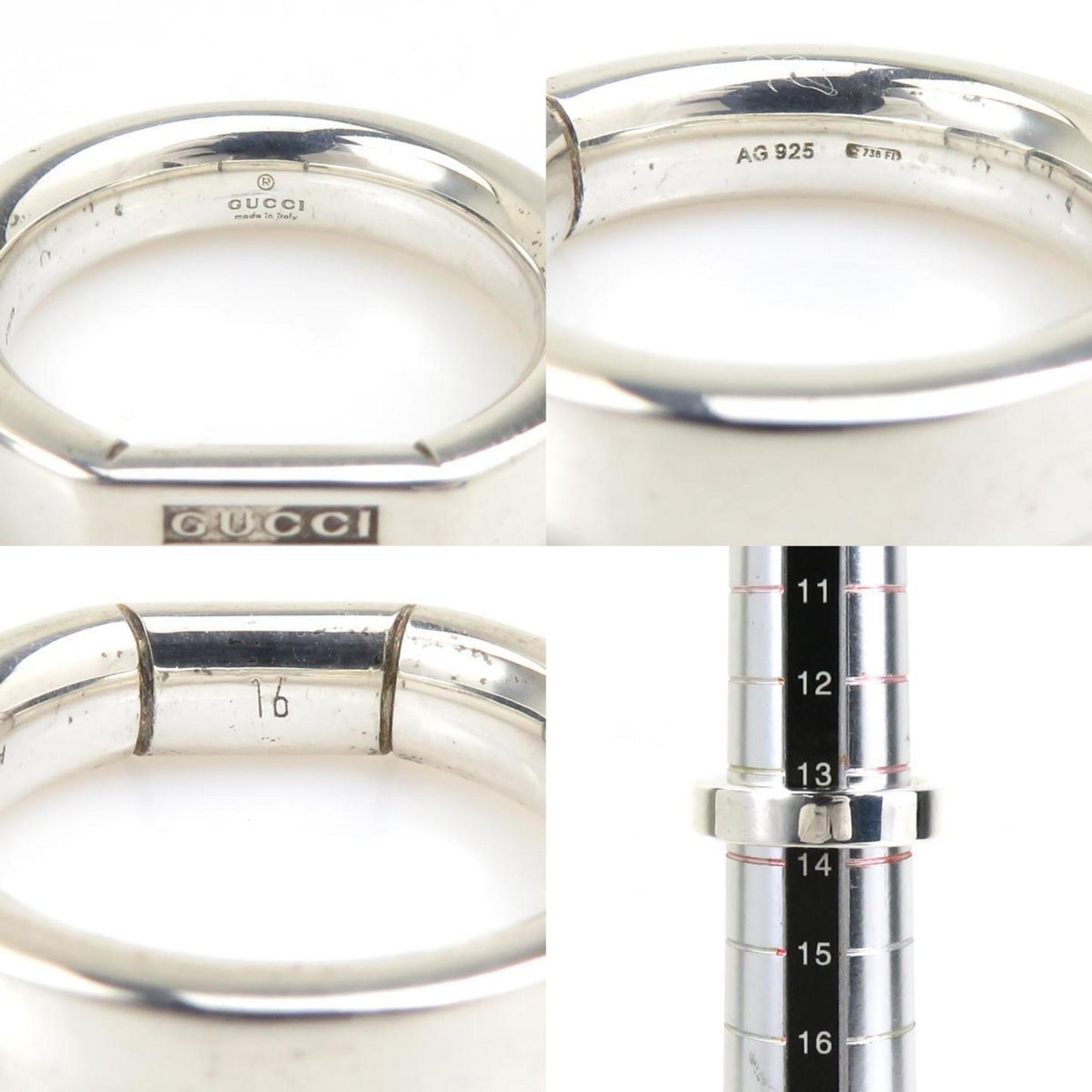 Gucci Rings, Silver 925, Men's and Women's 55970a