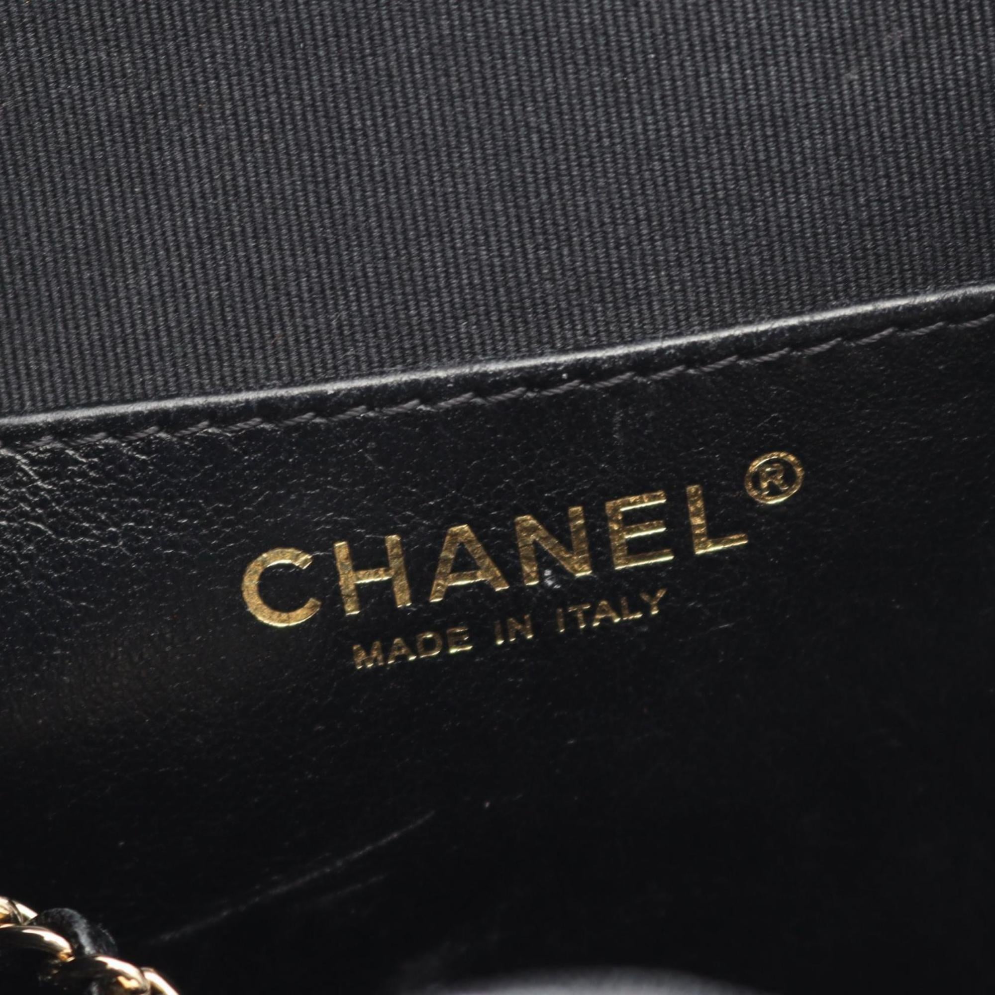 CHANEL Matelasse Backpack Bag in Lambskin Leather, Women's, Black, A93748