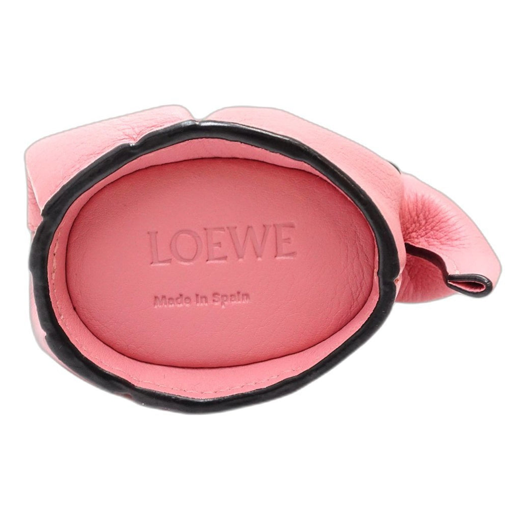 LOEWE Wallet/Coin Case with Elephant Charm, Calfskin, Pink, 181468
