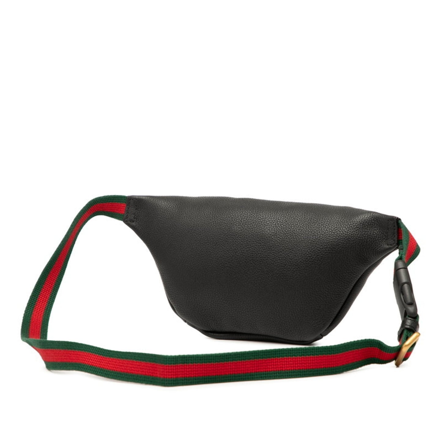 Gucci logo print Sherry line body bag/waist bag 527792 black leather women's GUCCI