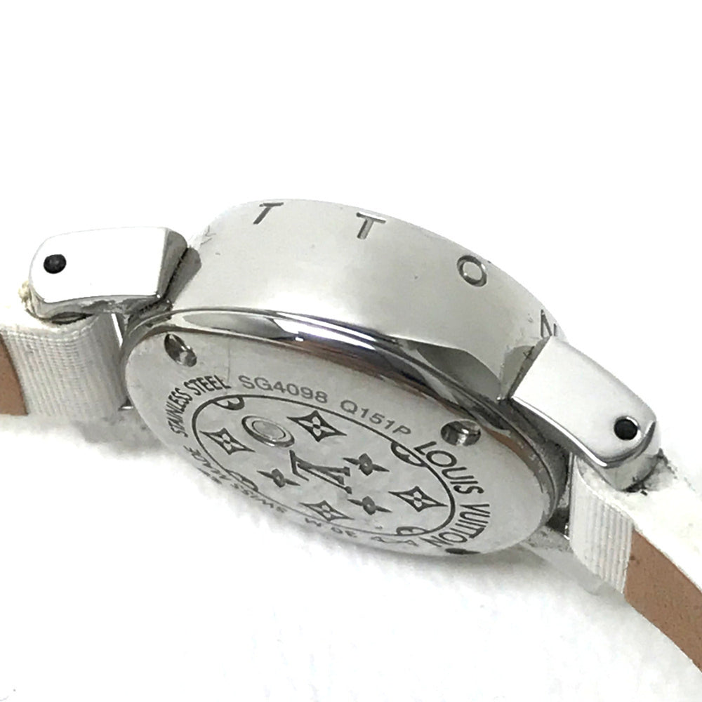 Louis Vuitton Q151P Rug diamond quartz Wristwatch Pink Based White — Very Good