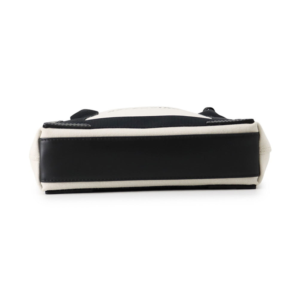Balenciaga handbag Navy Cabas XS 390346 BALENCIAGA 2-way White Black — Like New