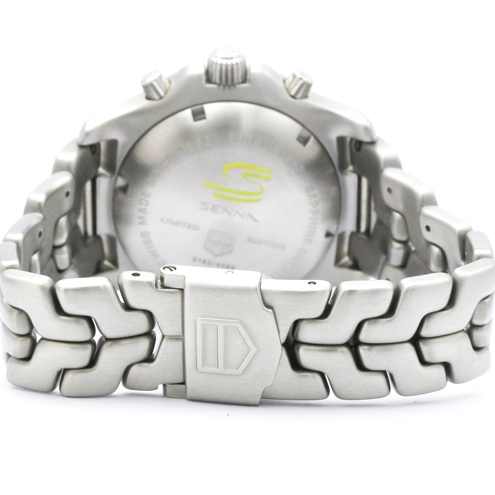 TAG HEUER Link Chronograph Ayrton Senna Limited Watch CT2115 Polished — Very Good
