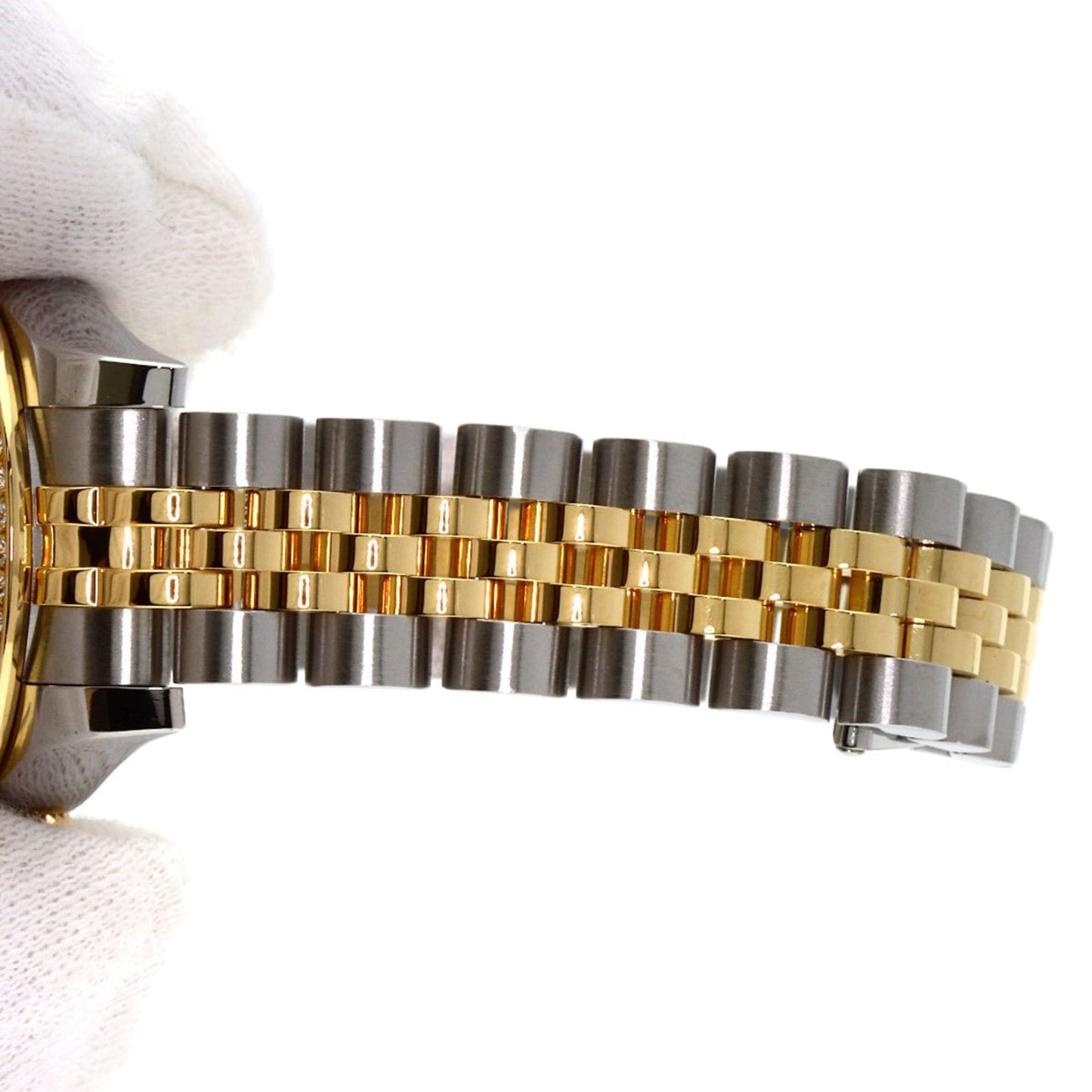 Rolex 179383G Datejust Bezel with 10 Diamonds, Stainless Steel/SSx18KYG/Diamond Women's Watch