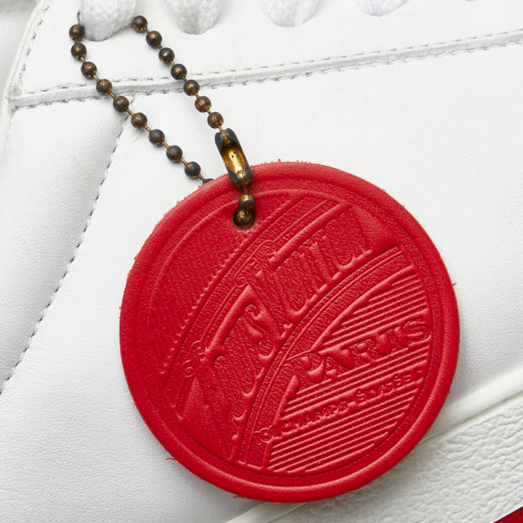 Louis Vuitton Rivoli Line Sneakers Size: 5 1/2 White Red Leather Rubber Women's LOUIS VUITTON