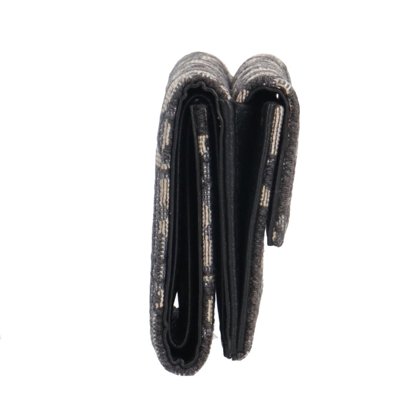 Christian Dior Dior Oblique Tri-fold Wallet Canvas Women's