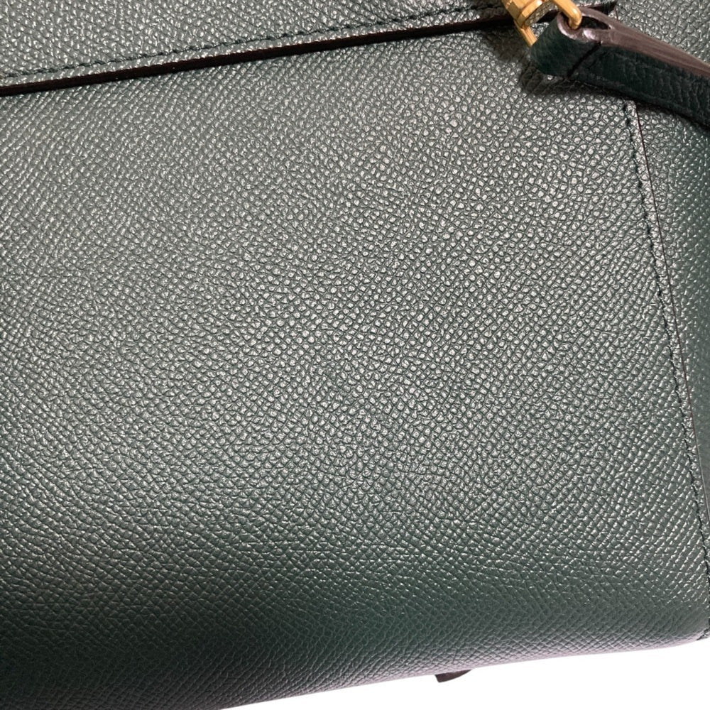 CELINE Nano Belt Bag, 2-Way Shoulder Bag/Handbag, Green, Women's — Like New