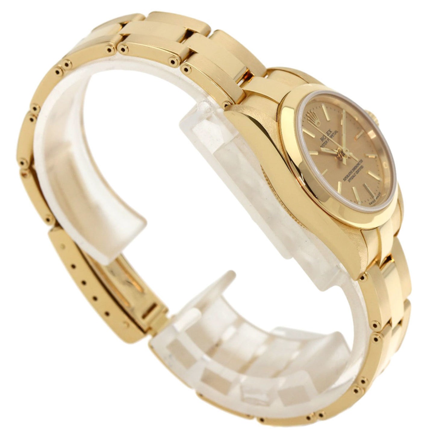 Rolex 76188 Oyster Perpetual Watch 18K Yellow Gold K18YG Ladies ROLEX