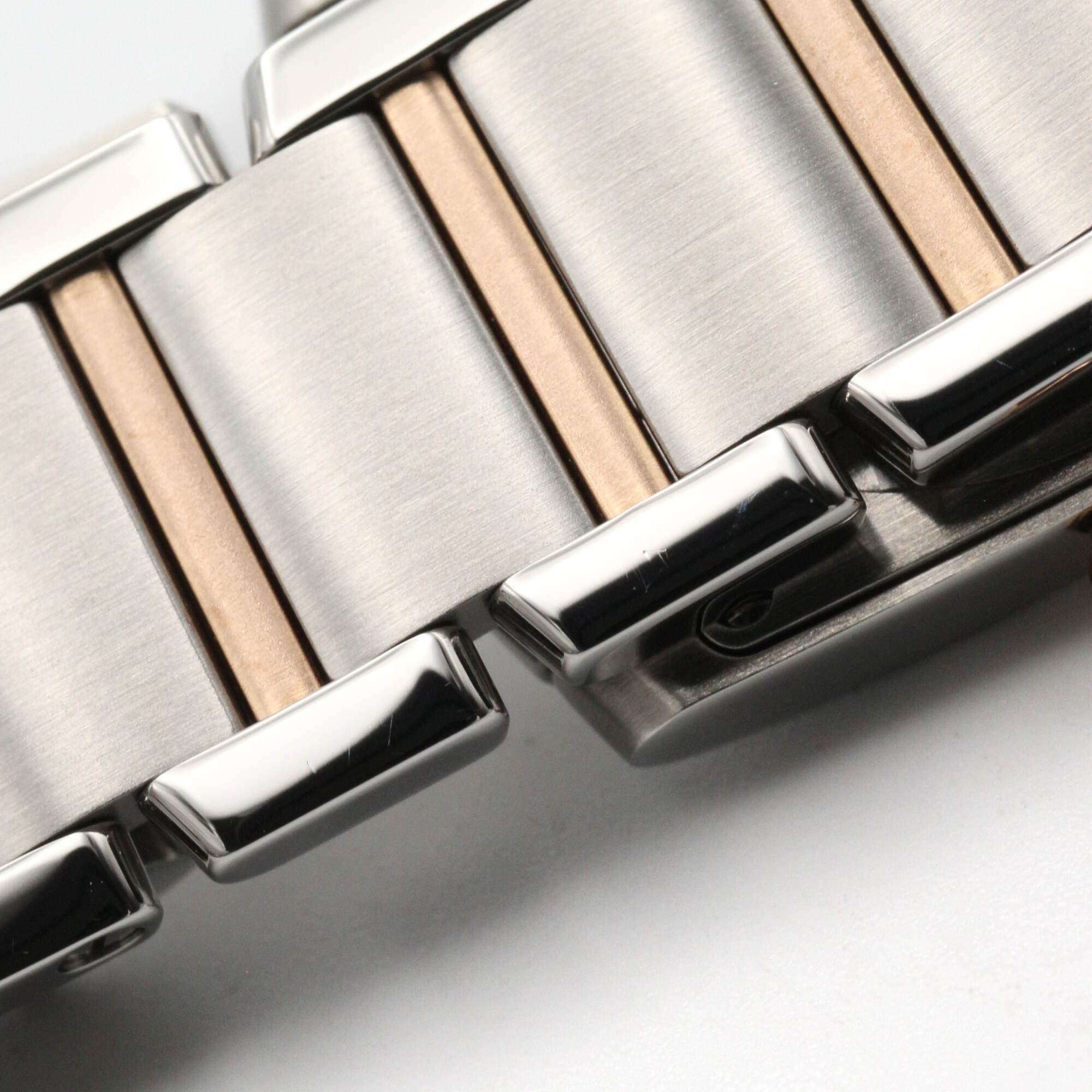 Cartier Tank Française SM Watch, 18K Pink Gold (PG), Stainless Steel, Ladies', Tone, Shell, W51027Q4 — Very Good