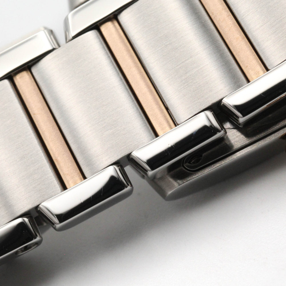 Cartier Tank Française SM Watch, 18K Pink Gold (PG), Stainless Steel, Ladies', Tone, Shell, W51027Q4 — Very Good