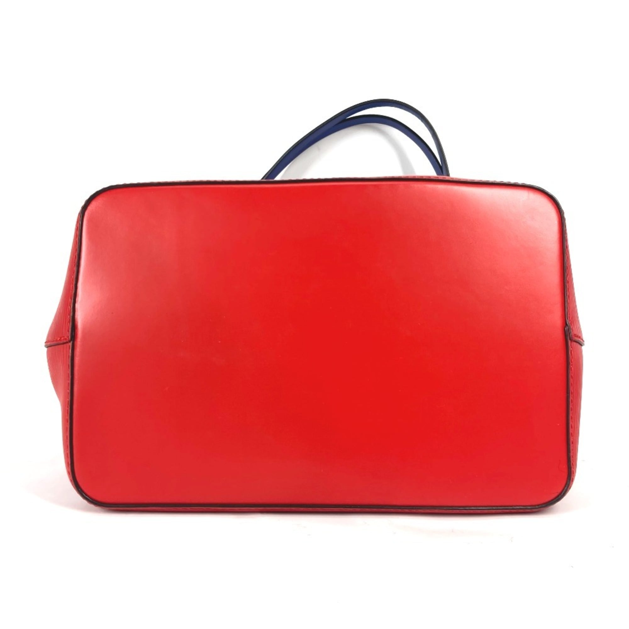 LOUIS VUITTON M54365 Epi NeoNoe Two-Tone Bucket Bag, 2-Way Handbag/Shoulder Leather, Women's, Coquelicot Red — Like New