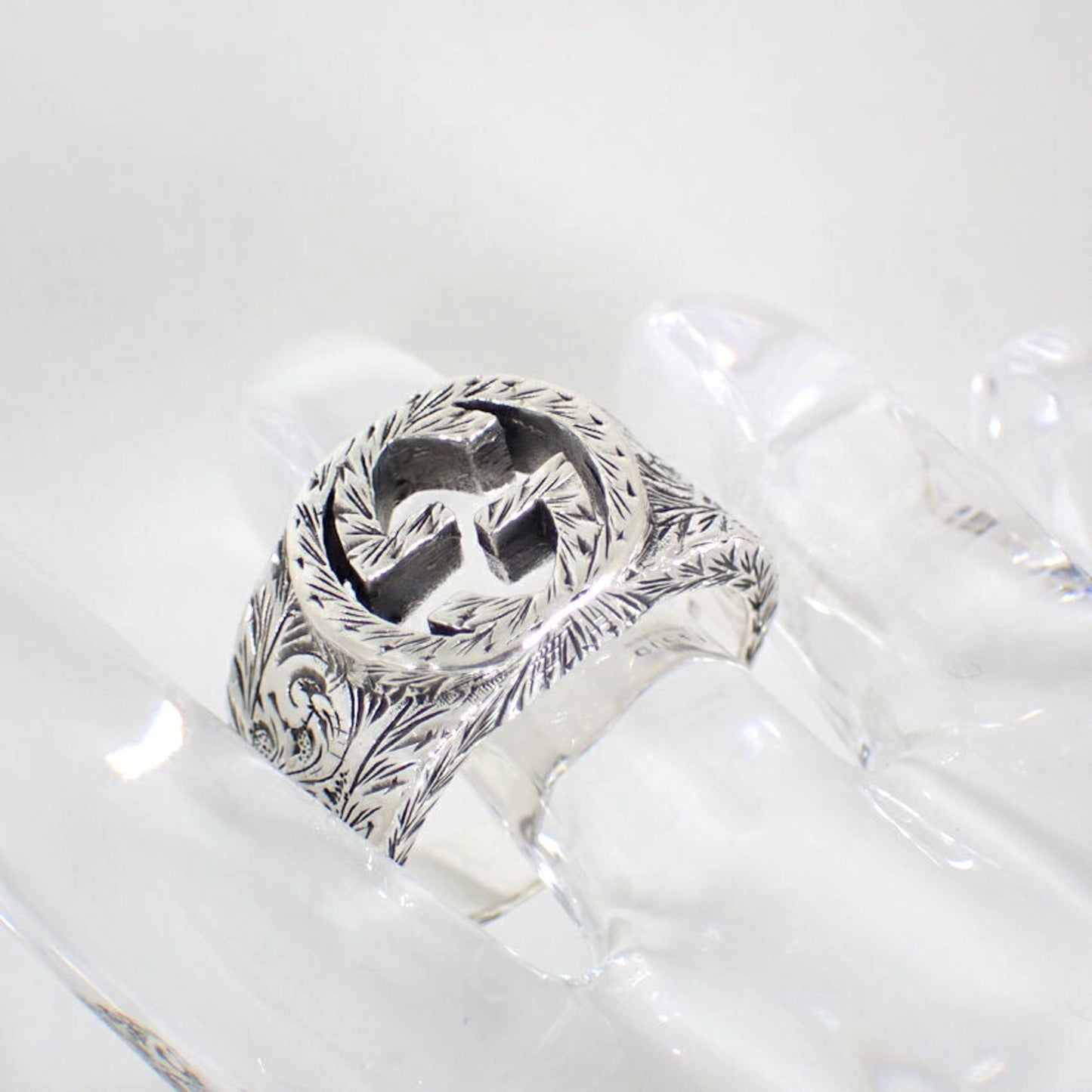 GUCCI 925 Interlocking Ring, size 22