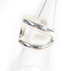 HERMES Osmoz GM Ring, AG925 Silver, Size 50, Approximately Japanese Size, Includes Box, Made in Italy, Weight 14.9g, Women's — Like New
