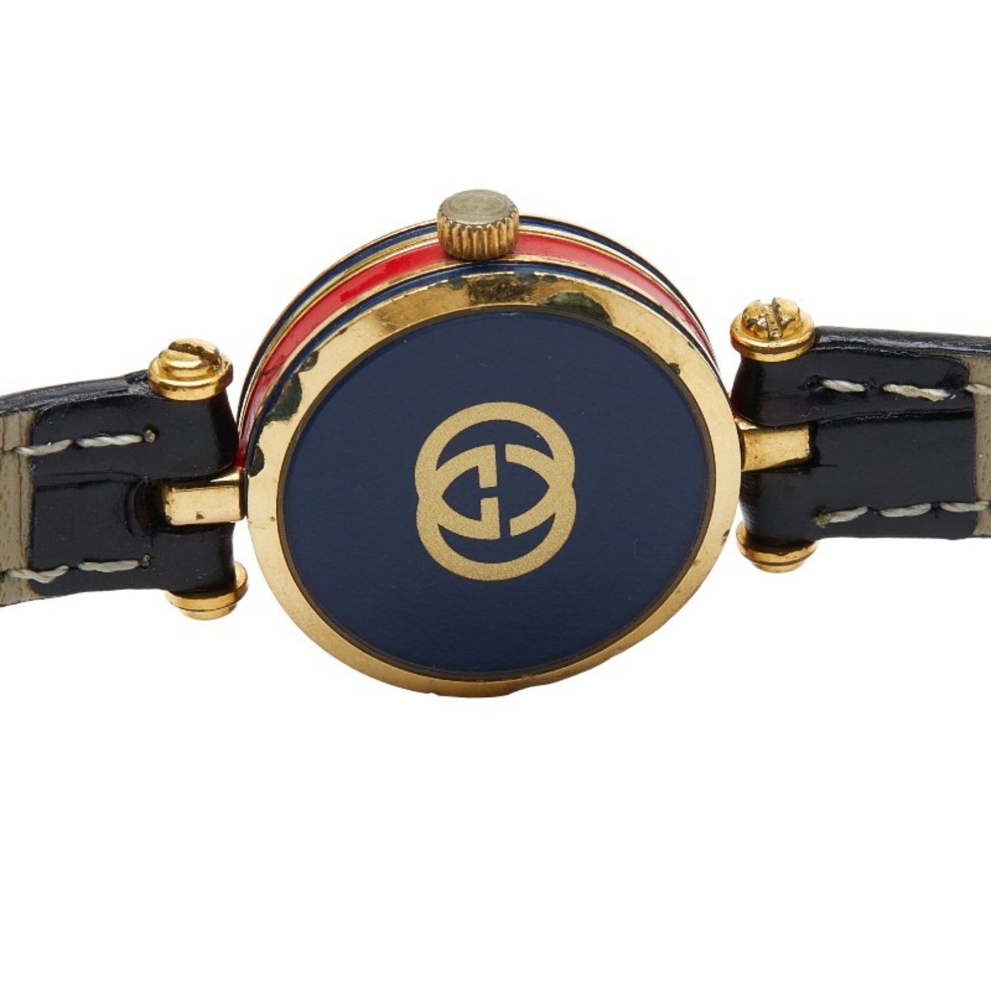 Gucci Sherry Line Watch, Aftermarket Strap, Quartz Movement, Silver Dial, Plated, Women's, GUCCI — Good
