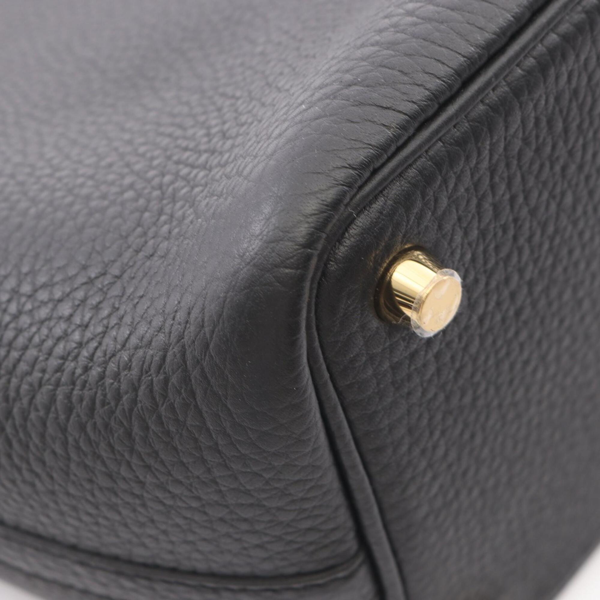 Hermes Picotin Lock PM Handbag, Leather, Taurillon Clemence Women's, Black — New - Store Return