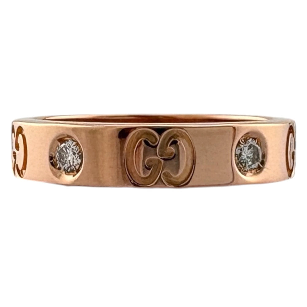 Gucci Icon Diamond Ring, 18K Gold Ring for Women, GUCCI — Like New