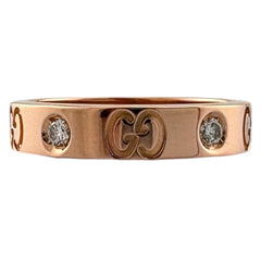 Gucci Icon Diamond Ring, 18K Gold Ring for Women, GUCCI — Like New