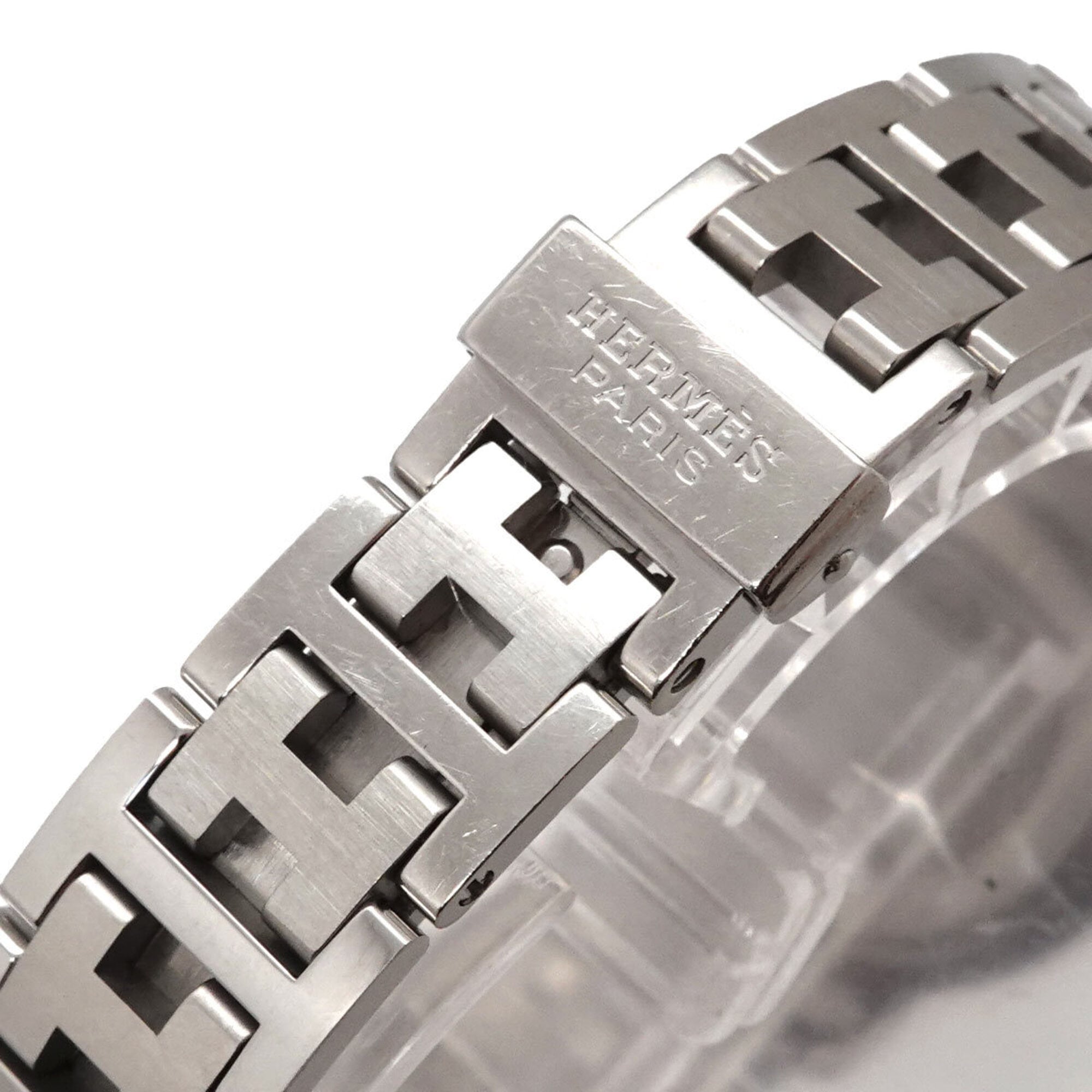 Hermes Clipper CL4 210 Women's Watch, Date Display, Pink Quartz Watch — Very Good