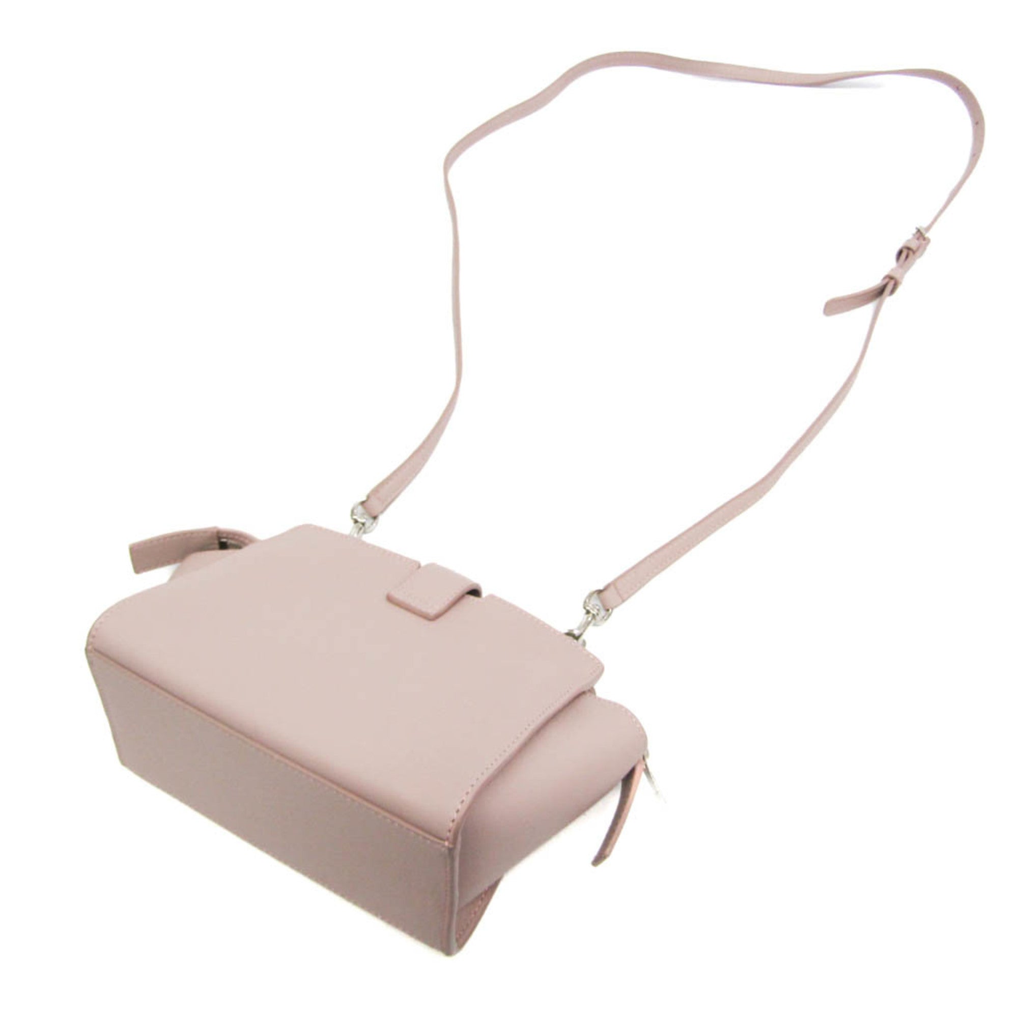 Yves Saint Laurent Toyca Bus 452322 Women's Leather Shoulder Bag Pink Beige — Like New