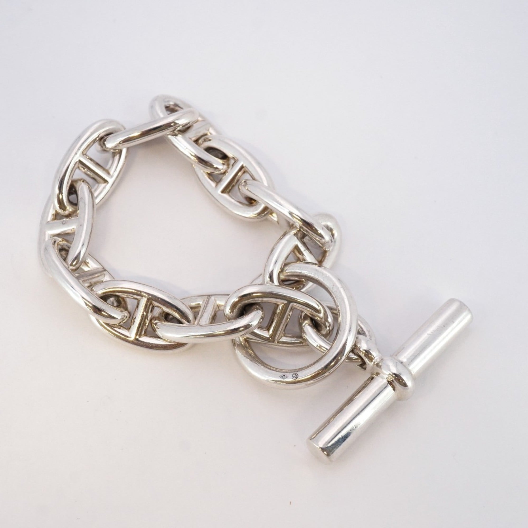 Hermes Chaine d'Ancre GM Bracelet, 11 Links, Silver 925, Women's