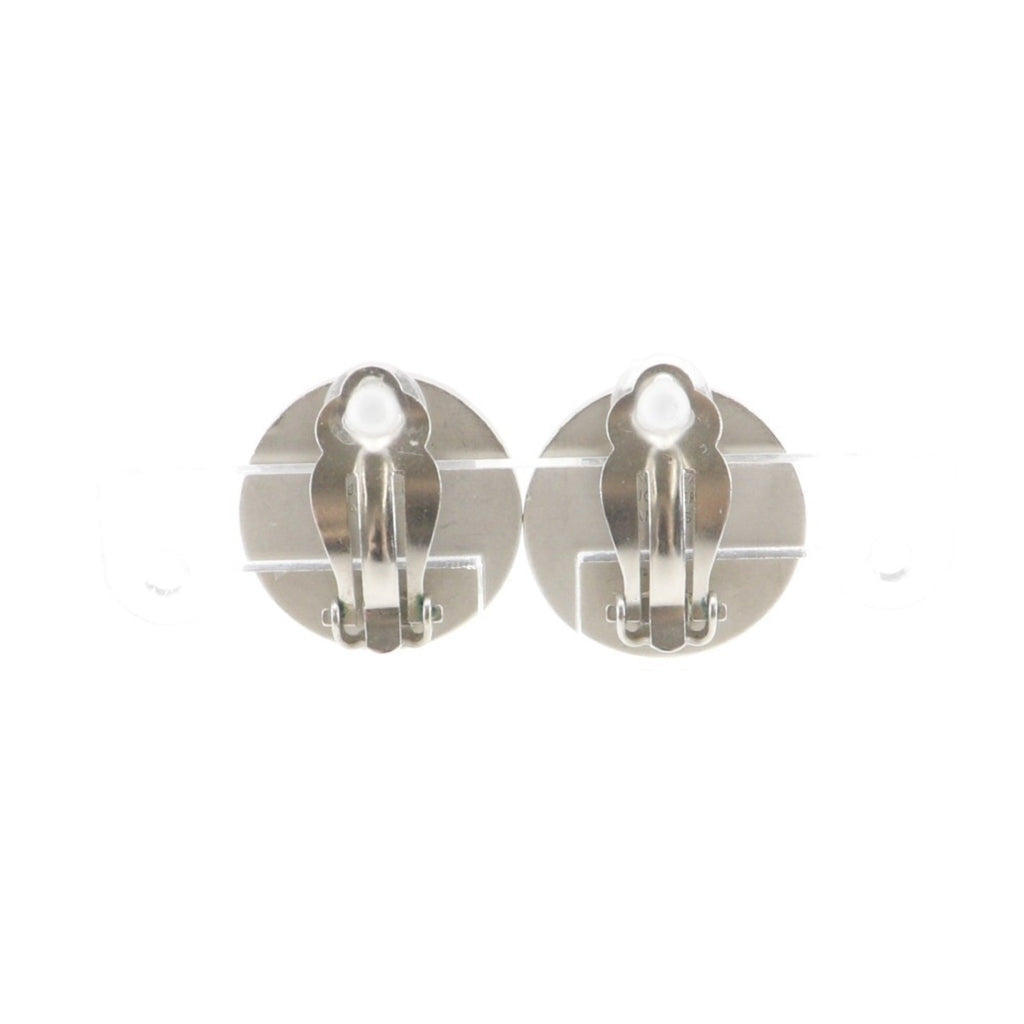 Hermès HERMES Serie Earrings BIJOUTERIE FANTAISIE Vintage Metal and Shell Silver Approx. 11.6g Women's