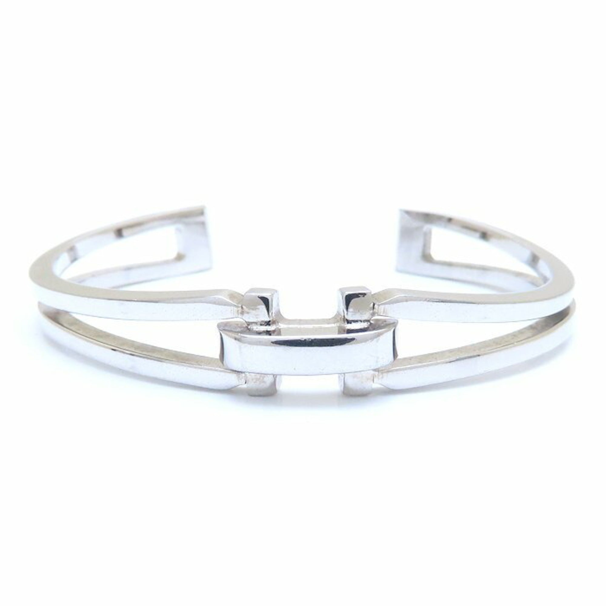 Salvatore Ferragamo Bangle, Silver Plated, Women's, 294284