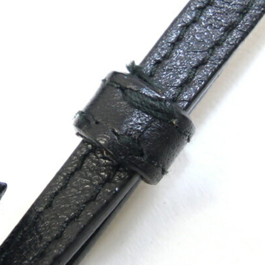 Prada Clutch Bag 1N1825 Black and Red Leather with Strap, Mini Pouch, Punching, Beads, Studs, Women's, PRADA