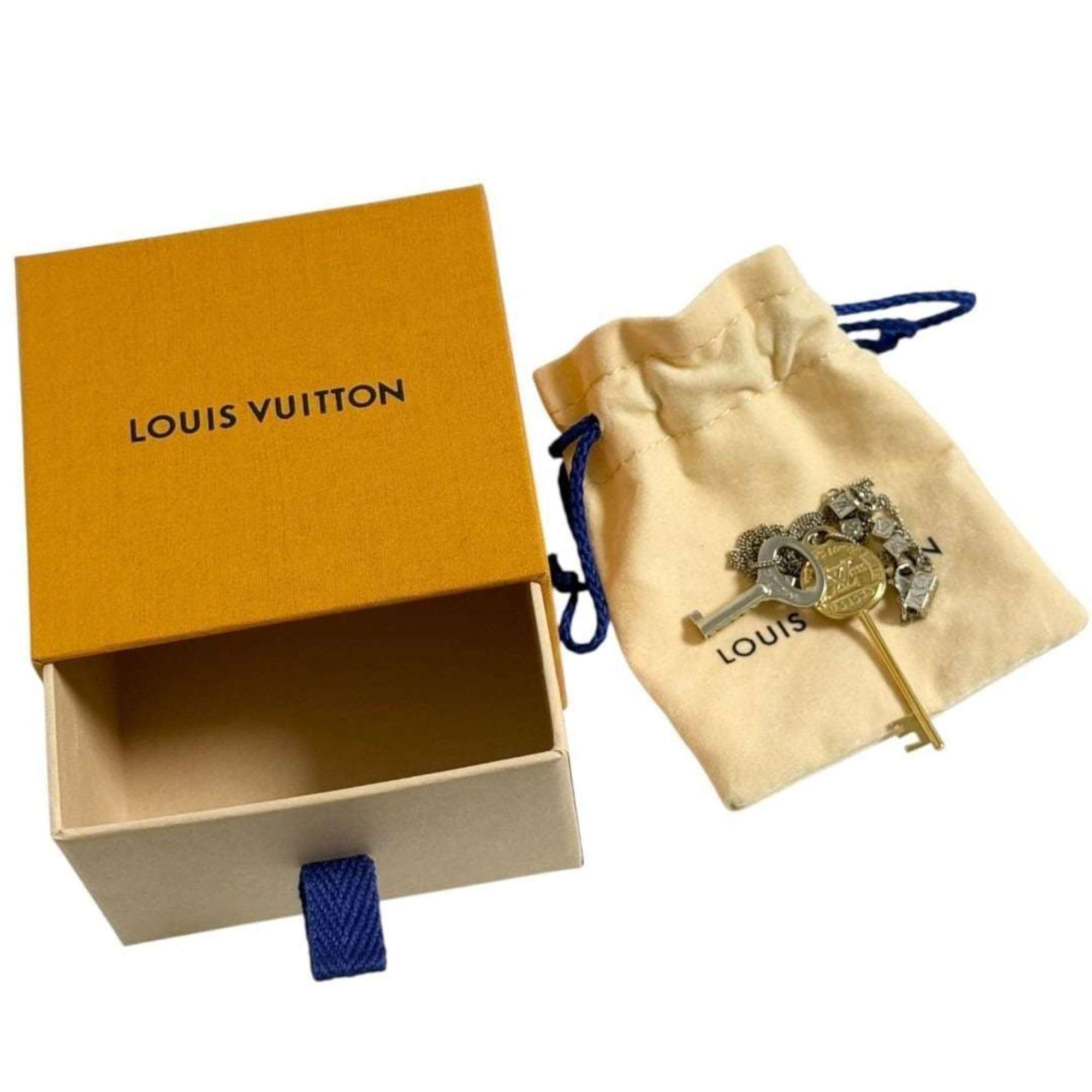 Louis Vuitton Collier LV Key Pendant Necklace for Men and Women — Like New